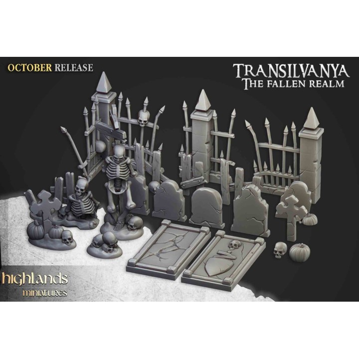 Decoración peanas condes vampiros_28mm