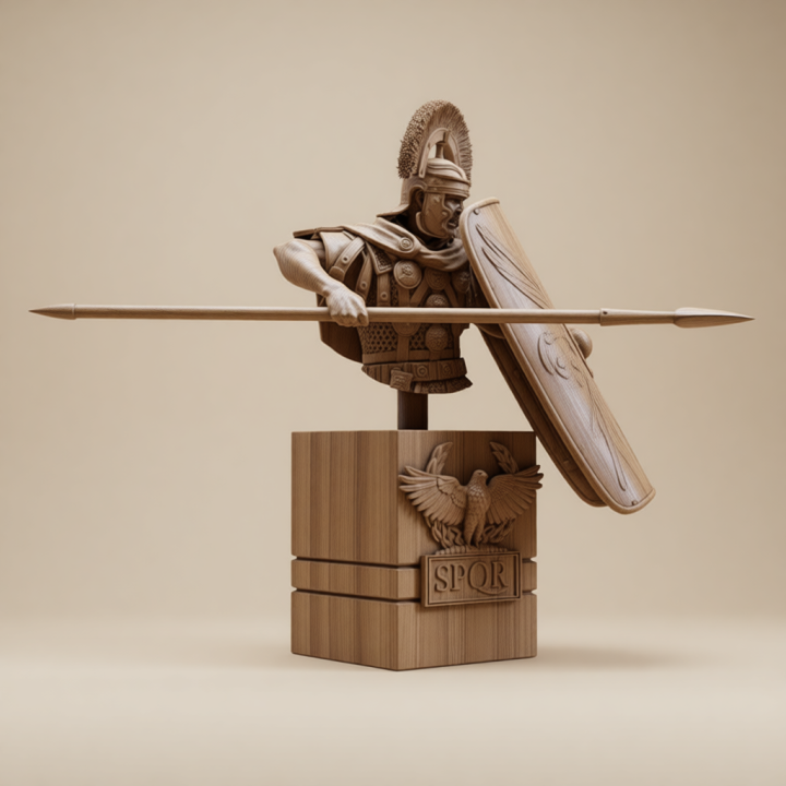 Centurión Romano siglo I, Lanza de Roma. Busto Escala 1/6