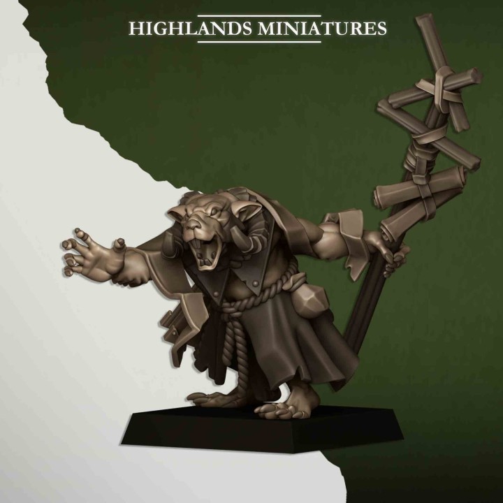 1 Chamán hombre rata_28mm