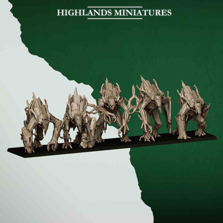 5 golems del bosque_28mm