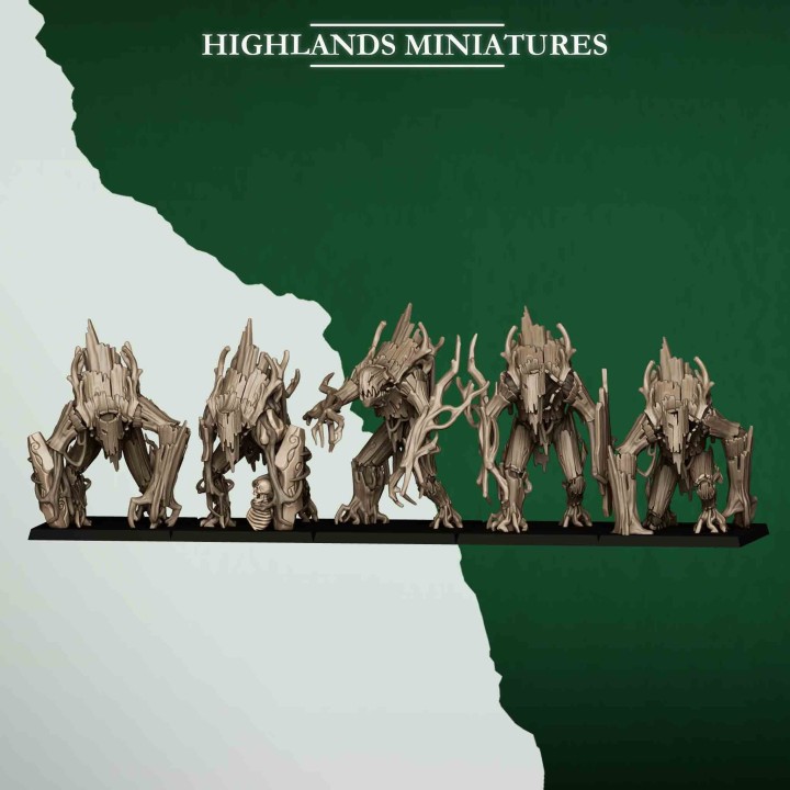 5 golems del bosque_28mm