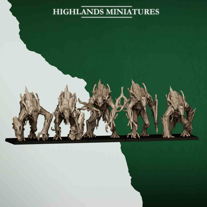 5 golems del bosque_28mm