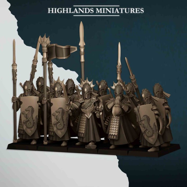 20 guardias del mar elfos_28mm