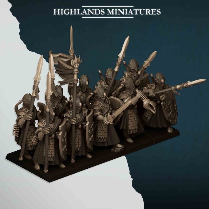 20 guardias del mar elfos_28mm