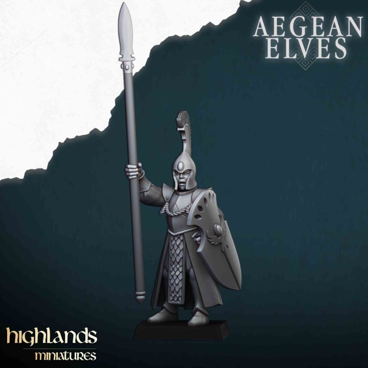 20 lanceros elfos_28mm
