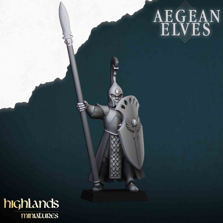 20 lanceros elfos_28mm