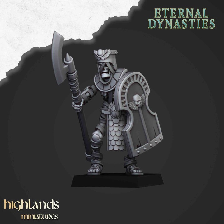 20 guardias con alabarda no muertos_28mm