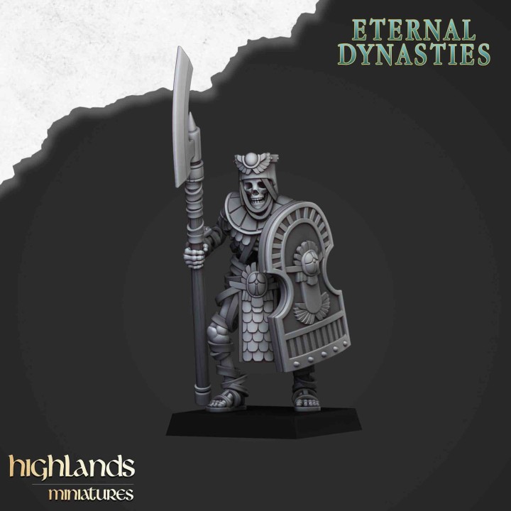 20 guardias con alabarda no muertos_28mm