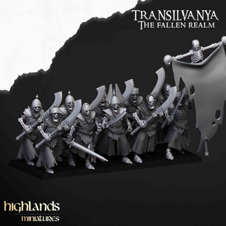 20 guardias tumularios con arma a dos manos _28mm