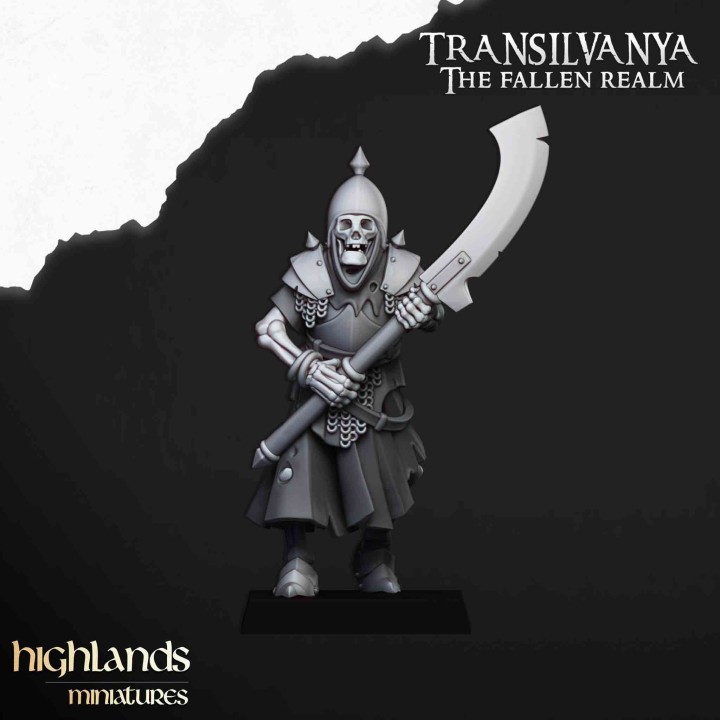 20 guardias tumularios con arma a dos manos _28mm