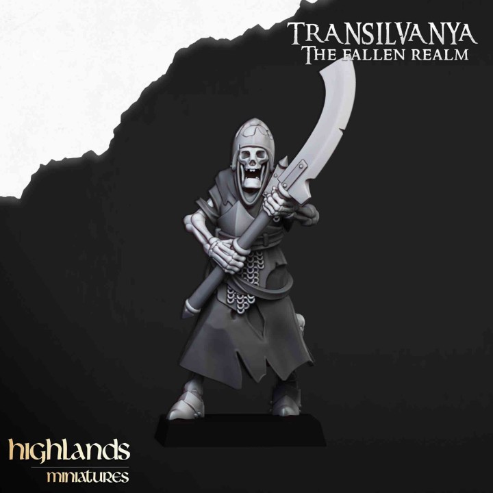 20 guardias tumularios con arma a dos manos _28mm