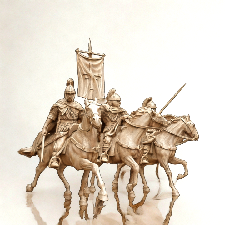 Pelayo y el grupo de mando asturiano-visigodo_54 mm