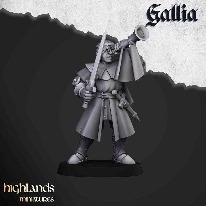20 caballeros de gallia a pie