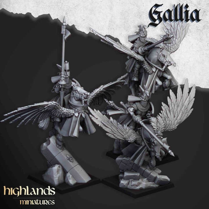 3 pegasos de gallia (sin grupo de mano)_28mm