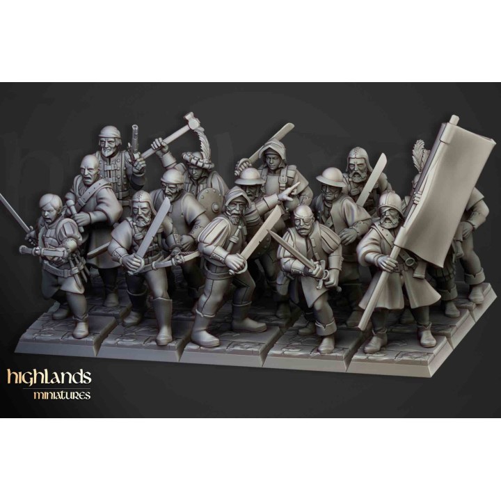 20 soldados de la milicia imperial_28mm