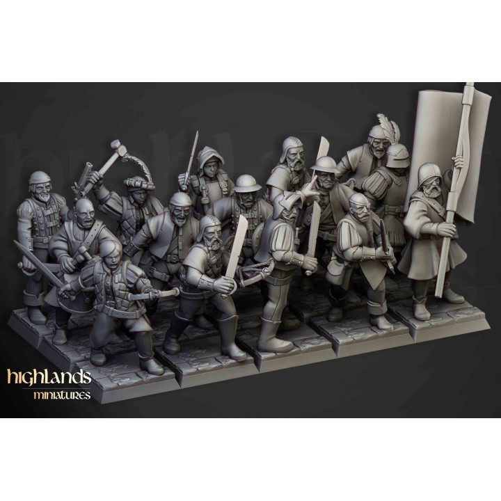 20 soldados de la milicia imperial_28mm