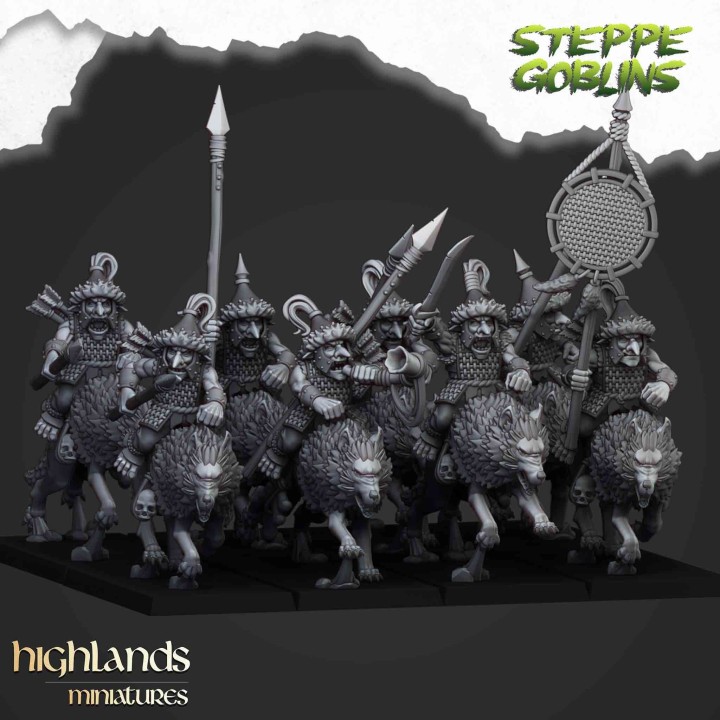 10 jinetes lobo de goblins