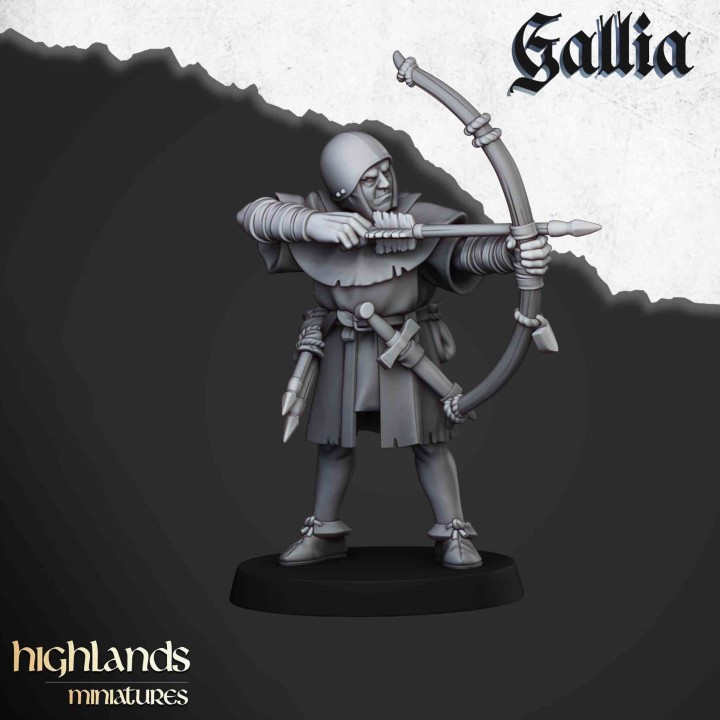 20 arqueros de gallia, regimiento_28mm