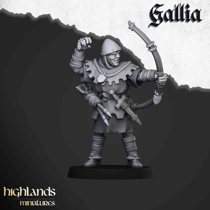 20 arqueros de gallia, regimiento_28mm