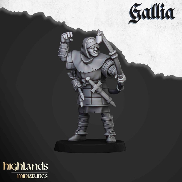 20 arqueros de gallia, regimiento_28mm