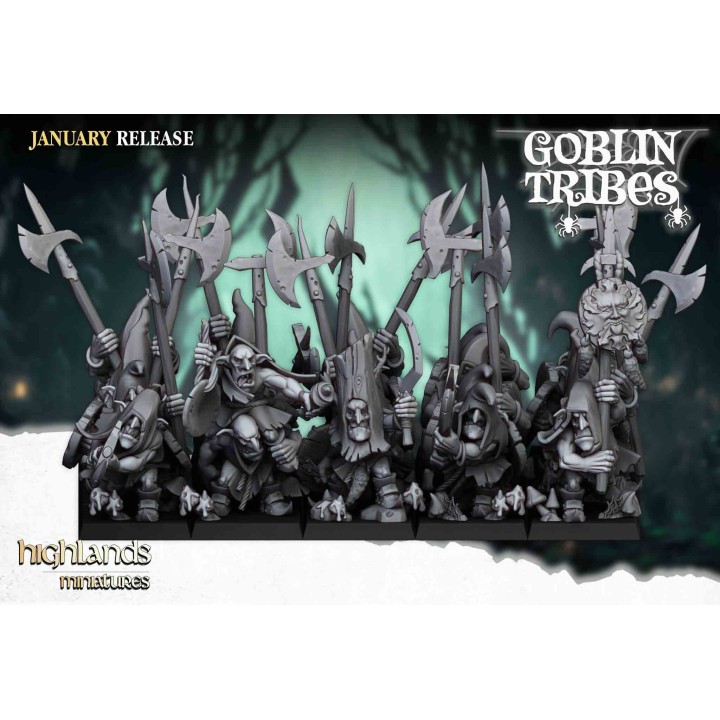 20 goblins nocturno con lanza_28mm